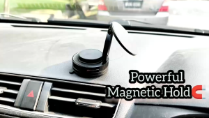 Magnetic Car Phone Holder Magnet Mount Dashboard Windscreen Suction Mobile Holder Kereta 360° Rotation Metal Ring 磁吸手机支架