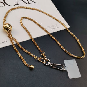 High-End Metal Alloy Mobile Phone Lanyard Crossbody Backpack Style Adjustable Clip Universal Lengthened Shell Anti-Loss Bee Amplifier Female Model