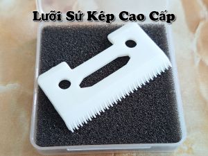 Lưỡi kép sứ cắt bén thay thế cho nhiều mẫu tông đơ cắt tóc.