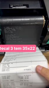 Giấy decal thường 35x22x50m (3 tem 1 hàng) 10 cuộn