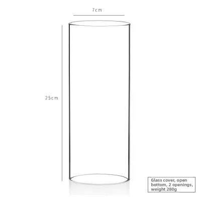High Temperature Resistant Glass Candle Holder Double Head through Hollow Design Windproof for Romantic Dinner Wedding Hotel