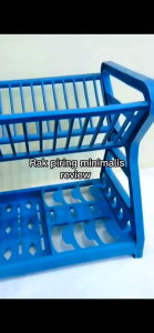 HIGH QUALITY RAK PIRING susun 2 / Rak Piring Susun 2/ rak piring anti karat / rak piring/ rak piring murah/ rak piring Wadah Tempat Piring Gelas Sendok Garpu