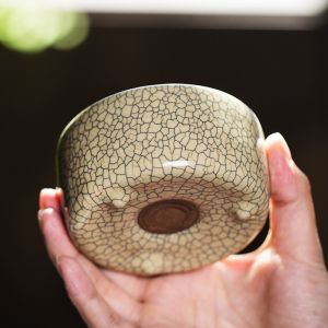 Elegant Chinese Style Blue Porcelain Gongfu Tea Cup High End Mens Personal Specialty Drinking Cup Handmade Ceramic Tea Bowl