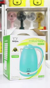 little owl Shop กาต้มน้ำไฟฟ้า 2 ลิตร 1500W กาน้ำร้อน กาน้ำ หม้อน้ำ กาต้มน้ำ กาน้ำร้อนอย่างดีสแตนเลส ร้อนเร็วใน 5 นาที