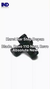 IND Onderdil Karet Barstep Footstep-Foot-Kaki-Bar Step Injekan-Pijakan Depan Blade/Revo 110 New/Revo 110 Absolute New 1 Set-2 Pcs