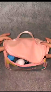 Tas Kosmetik Warna / Tas Kosmetik Besar / Pouch Makeup / Tas Penyimpanan Alat Make up