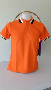 โปโลสีส้มขลิบขาวดำ