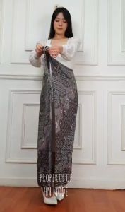 Rok lilit batik floral motif terbaru / Rok kebaya
