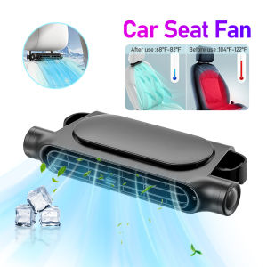 Portable Car Seat Fan 3 Speeds Adjustable Car Interior Rear Headrest Fan Cooler with USB Cable Generic for SUV RV