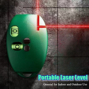 Portable Cross Line Laser Level Red Beam 360° Alignment Heavy Duty Measurement Tools for Home Construction
