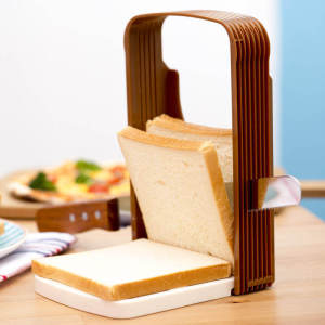 Bread Toast Slicer Split Cutting Frame Bread Cutting Machine Split Auxiliary Layered Rack Home Baking Tools