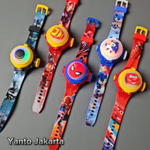 Jam tangan laser karakter anak laki laki