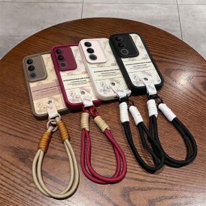 Phone Case OPPO A3 Pro 5G Elegant Vintage Sketching Camellia Flowers Soft Casing with Lanyard Lens Protection Shockproof Silicone Back Cover 2024