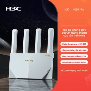 H3C | Bộ Phát Wi-Fi 7 Toàn Nhà Hỗ Trợ Hai Dải Tần Nâng Cao Tốc Độ Chơi Game