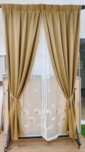 MR.CURTAIN Baara Sheer Langsir Lace Bersulam Bunga Siap Jahit Cangkuk & Ring / Ready Made Day Curtain Hook Ring