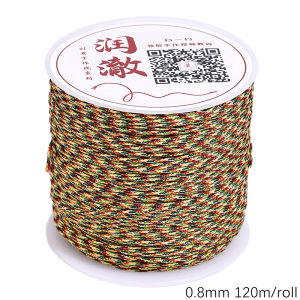 Polyester Low-Elastic Filament Woven Jade Thread Chinese Knot Woven Rope DIY Bracelet Necklace Weaving Production