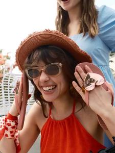 Waves Heart Beach Flip Flops for Girls