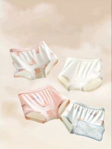 SHI YUE JIE JING | Breathable Thin Flat Boxer Shorts for Children