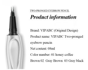 Bifurcated Positioning Eyebrow Pencil Waterproof Long Lasting Non-Color Loss Positioning Long Lasting Eyebrow Pencil