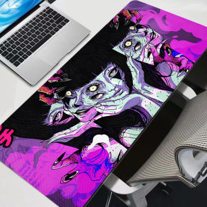 Potdemiel | Big Gaming Accessories Anime Mouse Pads Gamer HD Print Junji Ito Tees Horror Extended Desk Mat PC Computer Anti-fray Mousepads