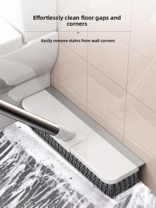 Long Handle Bathroom Toilet Floor Brush Hard Bristle Tile Carpet Cleaner for Wall Gap Floor Cleaning Household Tool