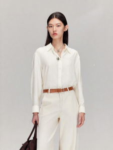 Vero Moda | Turn-down Collar Crystal-studded Elegant Autumn Shirt