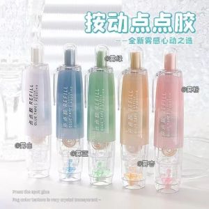 Transparent Double-Sided Tape No-Trace Adhesive High Viscosity Refillable Childrens Craft Pen Sticky Notes Scrapbooking