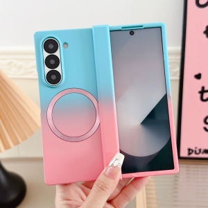 szhaiyu | Gradient Dual Color Magnetic Hinge Protective Phone Case for Samsung Galaxy Z Fold 8 7 6 5 4 3 Fold8 Ultra for Magsafe Cover