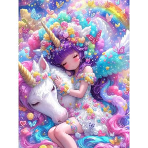 500/1000/1200/2000PCS Jigsaw Puzzle Cute Unicorn Cartoon Scene For Adults Perfect For Quiet Evening Activity