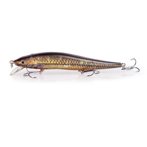 1 Mồi Câu Giả Bằng Nhựa Nổi 11cm/13g Có 3 Móc Câu Dùng Câu Cá Hồi Cá Chép Ở Biển Sông Hồ