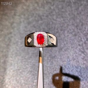 exquisite silver ring for man ruby ring thick 925  silver  man strong power  natural real gem boyfriend birthday luxury gift