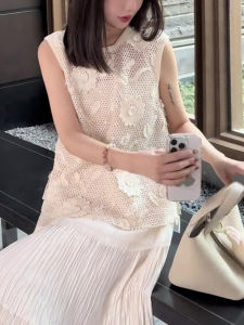 SHUAIYUE | Áo Len Dệt Kim Thêu Nút Bấm Nữ