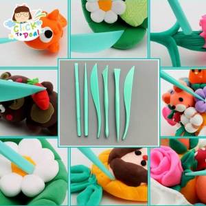 CTD 3 PCS Useful Modeling Craft Clay Tools  Detail Tools Ultra Light Clay Tools Pottery Clay Tools 粘土工具三件套