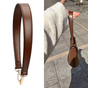 อะไหล่สายกระเป๋าหนังแบบปรับได้36/49ซม.-ทนทาน Tali Bahu กระเป๋าถือพร้อมสายพาดลำตัวสีทึบกว้างตะขอโลหะสำหรับกระเป๋าสตางค์และกระเป๋าโท้ท