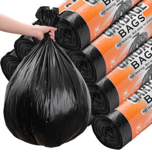 S/M/L/XL Kitchen Thicken Trash Bag Disposable Black Garbage Bags Large Capacity Portable Plastic Waste Bag