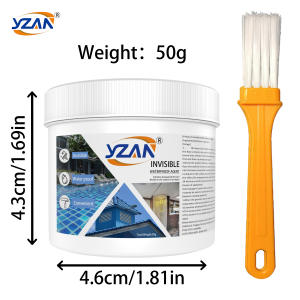 50-450g Polyurethane Glue Invisible Waterproof Agent Transparent Sealing Coating Leak-Free Water-Based Glue Adhesive Super Sealant Toilet Repair High-Temperature Resistant Easy to brush on.