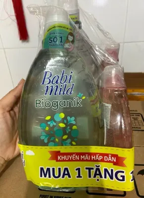 Mua 1 Tặng 1 Sữa tắm gội trẻ em Babi Mild thương hiệu Thái Lan Bộ 800ml tặng chai 125ml Date xa.o - PIPGY SHOP