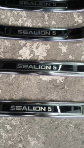 SEALION 5 2024 - 2026 OEM DOOR SIDE STEPSILL SCUFF PLATE STEEL TYPE