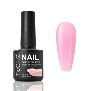 ยาทาเล็บเจล TWOING ขนาด 10 มล. สำหรับเสริมความแข็งแรงให้กับปลายเล็บและเพิ่มความยาว รุ่นปรับปรุงใหม่ ล้างออกได้ด้วยการแช่น้ำยาล้างเล็บ เจลยูวีสำหรับติดเพชร 6 สี