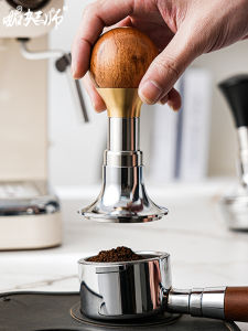 Coffee Tamper Adjustable Constant Force Elastic Impact Force Powder Tamper Cloth Powder Pressed Foundation Seat 51/53/58mm