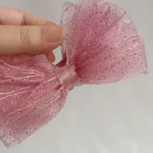 Jedai Jepit Rambut Korea Tulle Akar Glitter Premium Handmade Hair Claw