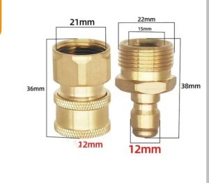 2Pcs Coupler Inlet Kuningan | Aluminum Saringan Mesin Cuc Mobil Motor i Tekanan Tinggi Jet Washer Cleaner