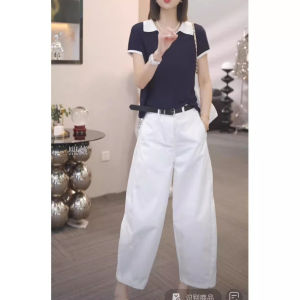 Quần Ống Rộng Mùa Hè Siêu Mỏng Thoáng Khí Thường Ngày Tám Điểm Phong Cách Mới Xīwēi Yǒngchuándàtiān H2870 Quần Ống Rộng