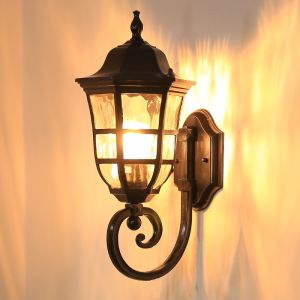 Modern European Style Waterproof Wall Lamp for Outdoor Corridor Courtyard Villa Retro Staircase LED Lighting Fixture