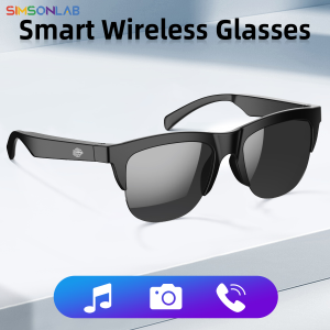 2025 Trending Smart Glasses Wireless Bluetooth Call IP4 Waterproof Outdoor Sport Sunglasses Music Control High Sound Quality Men