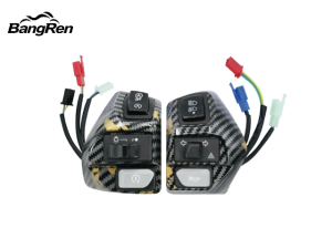 BangRen X DOMINO Handle Switch Carbon for AEROX 155 / Mio i 125 / Mio Sporty / Soulty / Mio Soul i