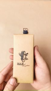 Dây da đồng hồ Siêu bền Da Bò Bản Bền Đẹp RAM Leather Classic 1956 Màuthép Đen Kim Tuyến Chính Hãng RAM Leather