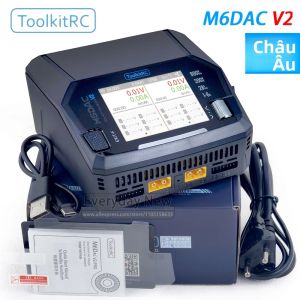 Bộ Sạc Thông Minh 2 Kênh ToolkitRC M6DAC V2 AC/DC Điều Khiển Từ Xa Cho Mô Hình Đồ Chơi Xe Cộ Tàu Thuyền Máy Bay Không Người Lái Pin Lithium FPV