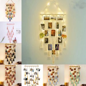 ZHIZHOU | Trang Trí Tường 3D Đèn LED Fringe Kẹp Tóc Trẻ Em Chứa Ảnh