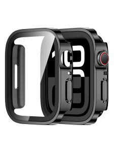 ฟิล์มกันรอยสำหรับเคส Apple Watch รุ่น 10 11 ขนาด 42 มม. 46 มม. อุปกรณ์เสริมกระจกนิรภัย ฝาครอบกันกระแทกพลาสติก PC สำหรับ iWatch Series 11 10